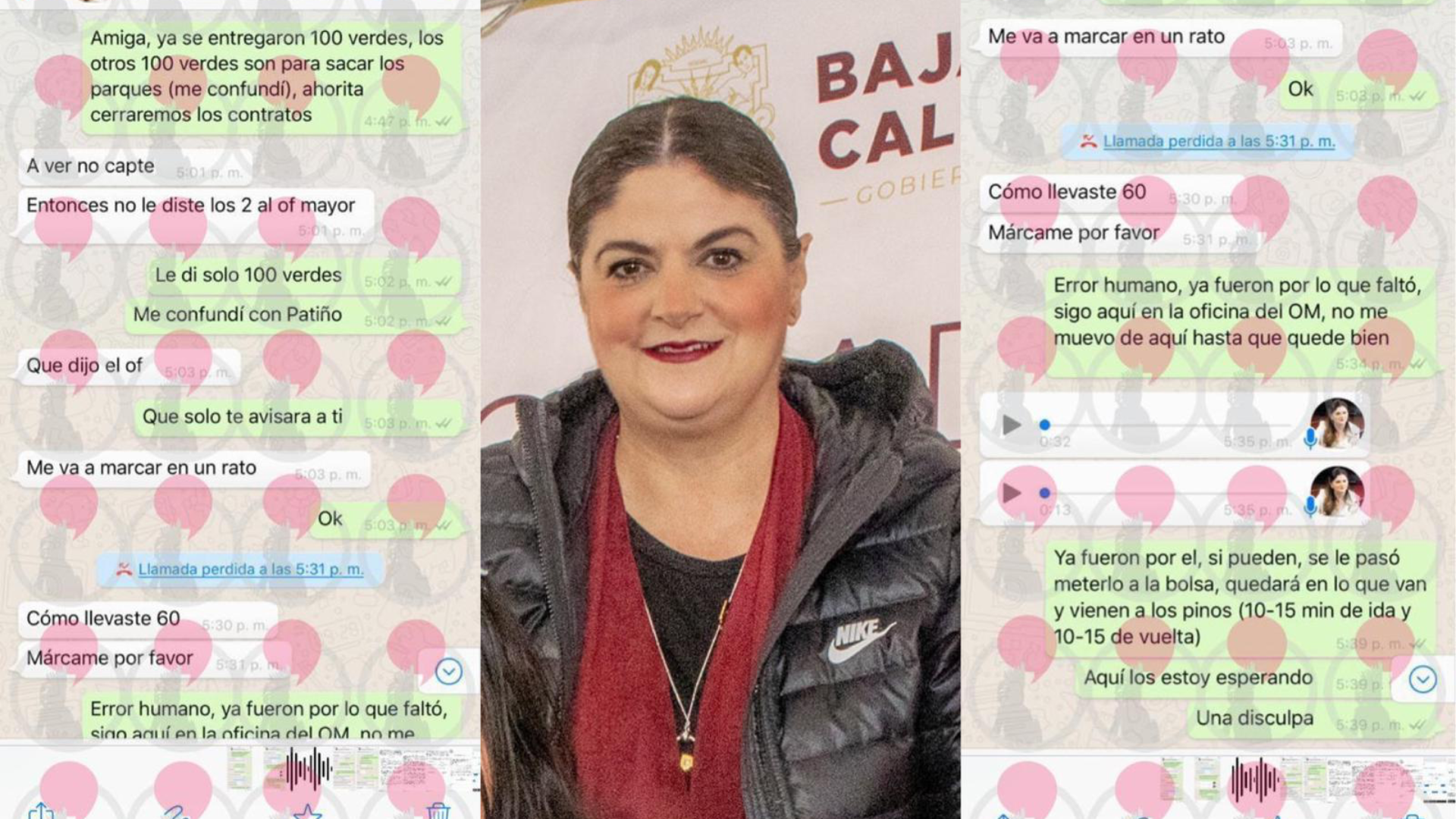 Filtran conversaciones y audios donde habla de “verdes” la titular de la Secretaría de Bienestar Social del Estado de Baja California.