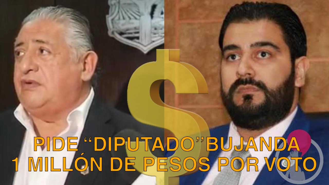 “DIPUTADO BUJANDA PIDE UN MILLON DE PESOS POR VOTO”