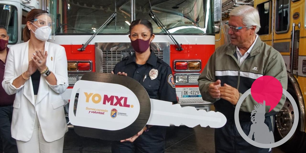RECONOCE ALCALDESA LA HEROICA DE LABOR DE LOS BOMBEROS DE MEXICALI