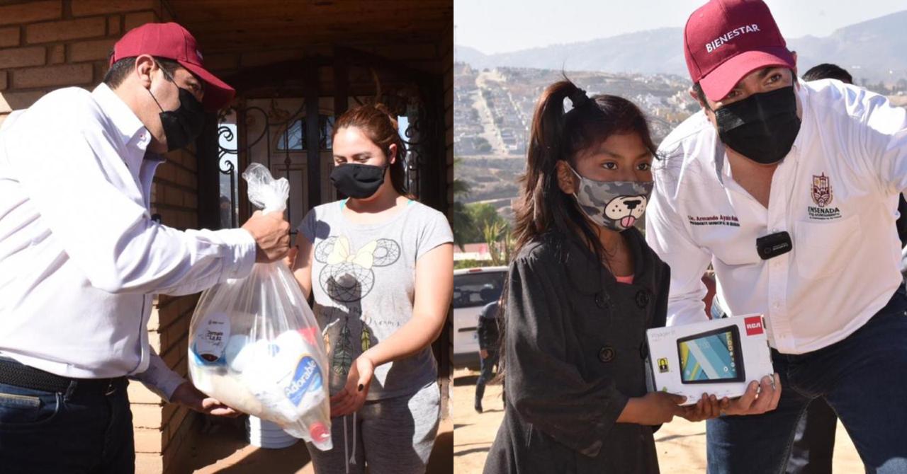 Lleva Armando Ayala Robles apoyos sociales a residentes de la colonia San Rafael