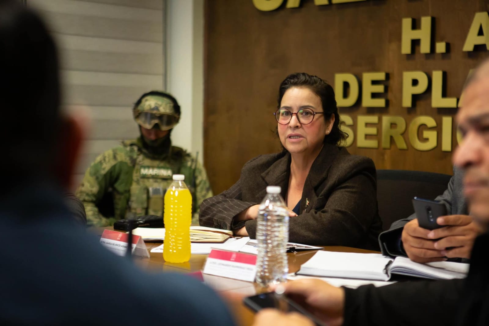 Presidenta Municipal Rocio Adame Lidera Mesa de Seguridad para Fortalecer la Paz en Rosarito