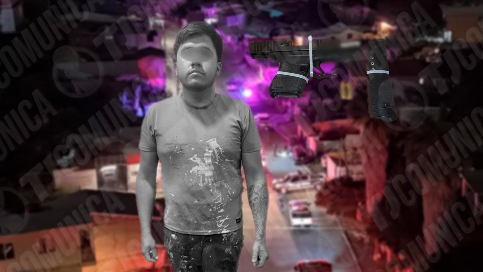 Municipales detienen a sujeto con arm4 de fuego; presuntamente la llevaba por protección.