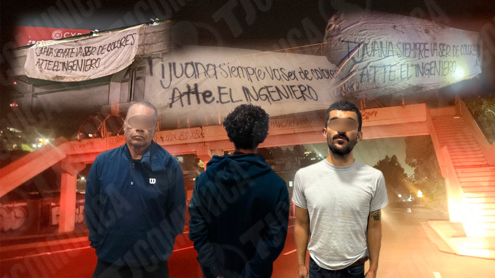 La Municipal agarra a tres por dejar mantas del tal “Ingeniero”