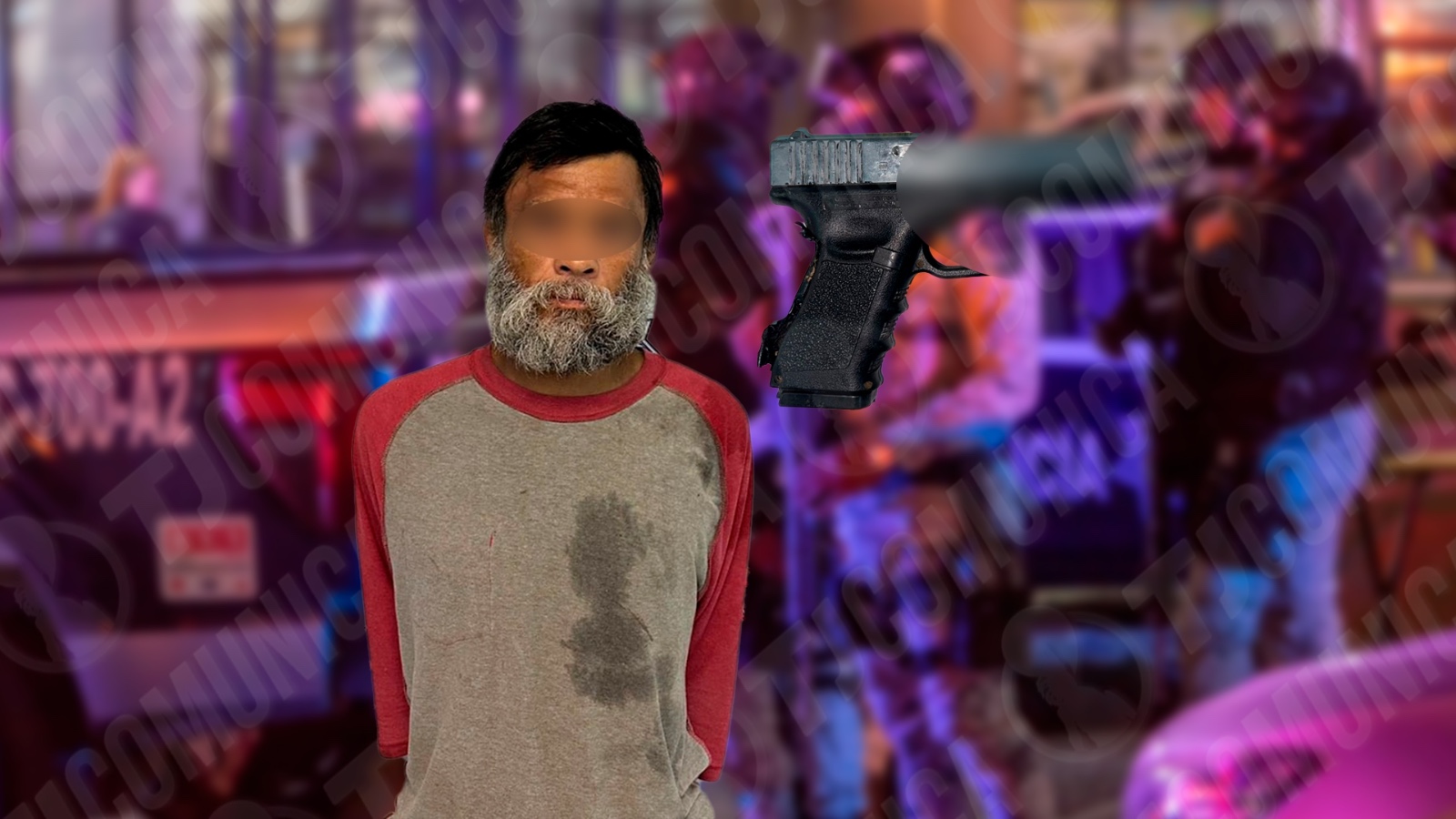 Sujeto con pistola de juguete asalta a ciudadano y es detenido por la municipal