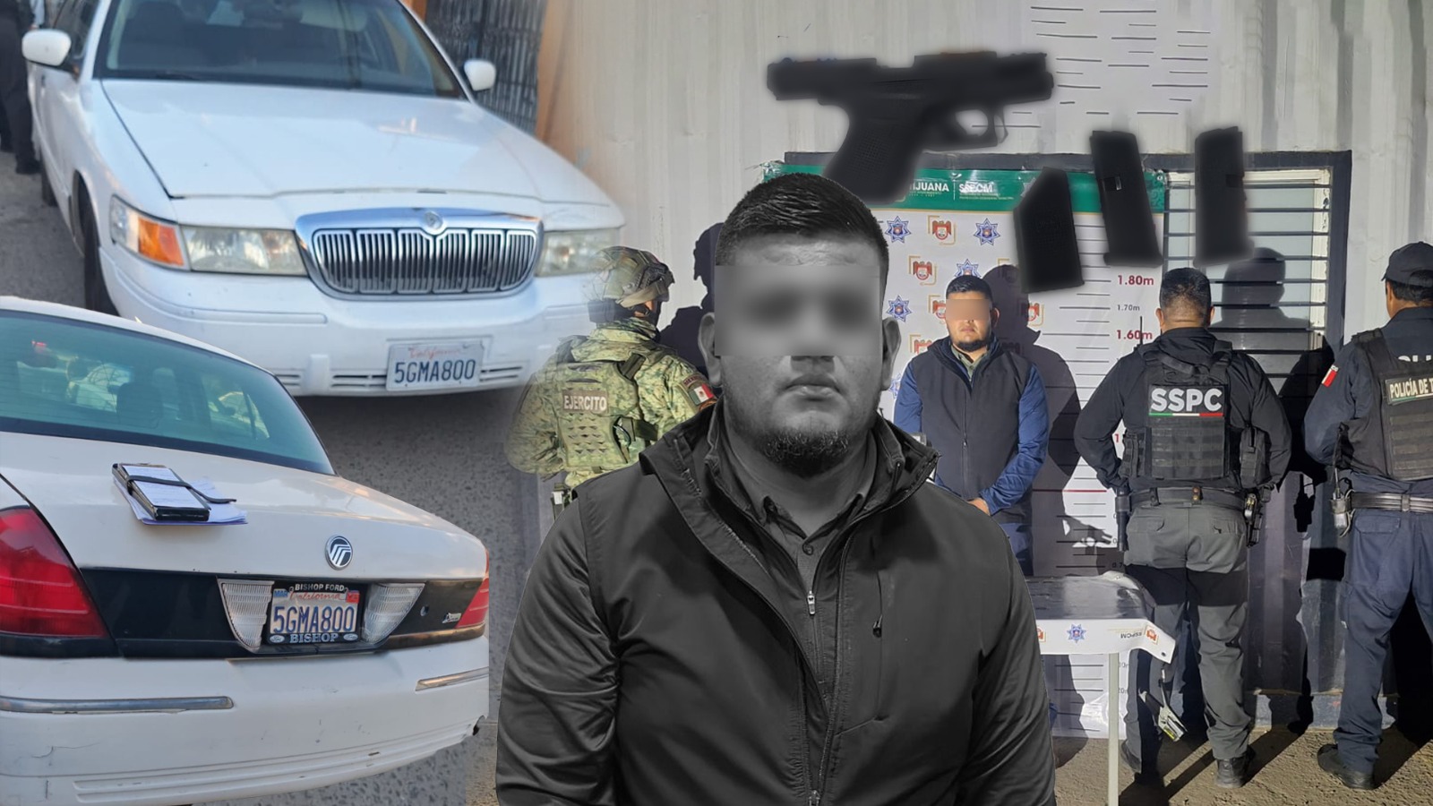 Municipal junto a SEDENA atora a hombre con arma en La Villa