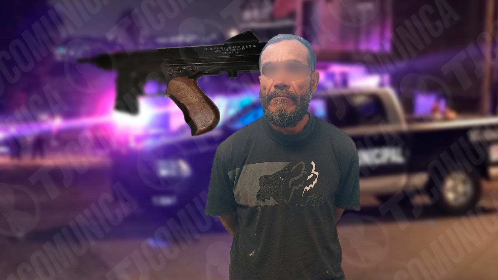 Policía municipal captura a sujeto armado tras asaltar a un joven