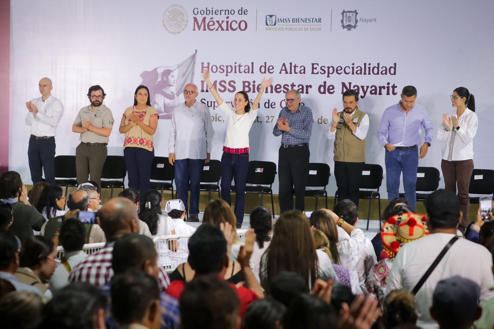En Nayarit, IMSS Bienestar invierte 2,413 mdp en nuevo Hospital de Alta Especialidad; obra presenta 70% de avance y beneficiará a 640 mil personas sin seguridad social.