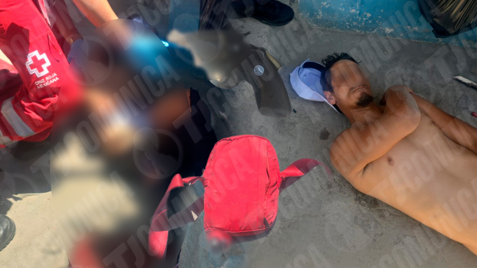 Mi primera chamba… Se lesiona con su propia arma y termina en el hospital