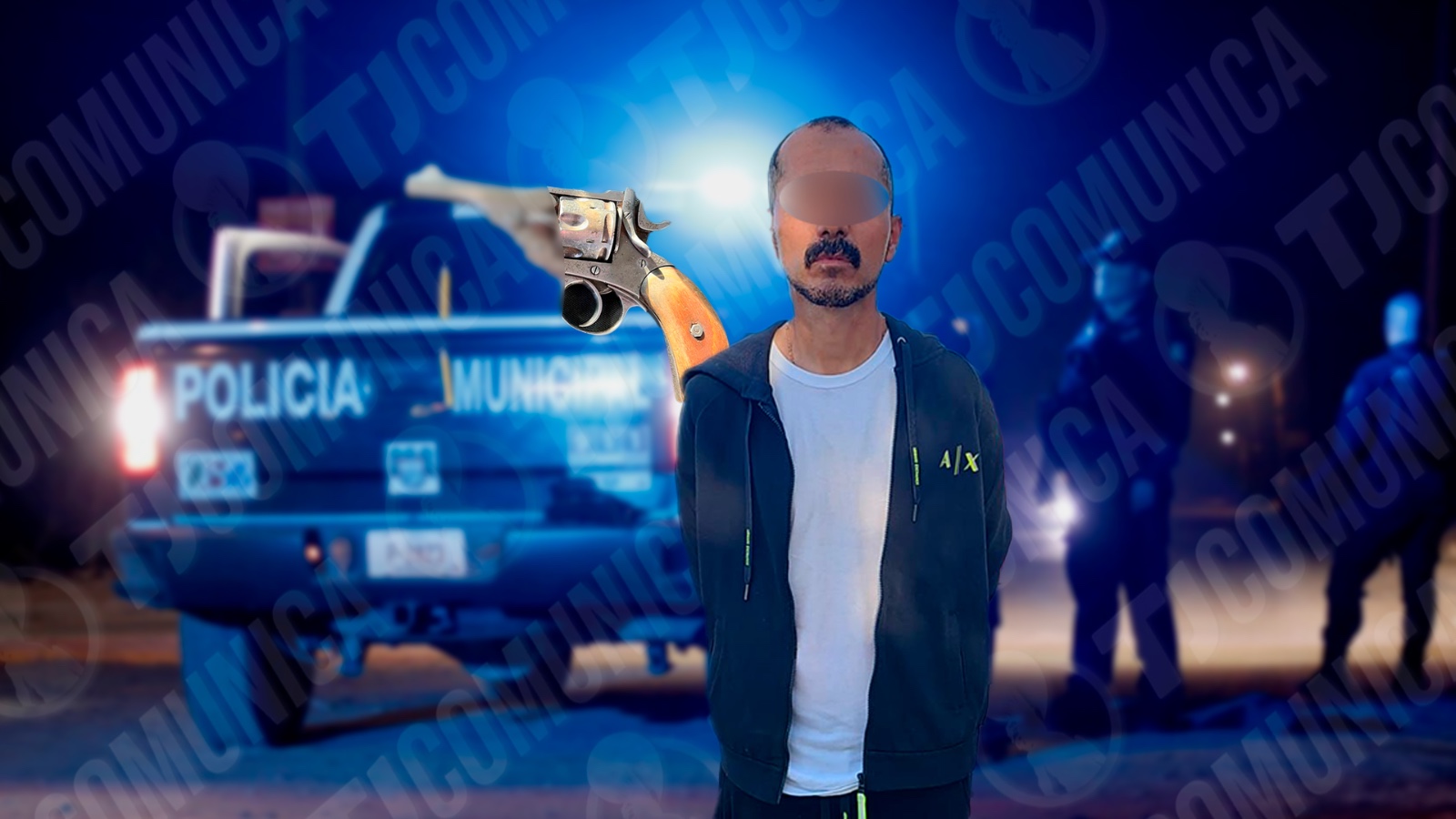 Detienen a hombre armado en canalización de Tijuana