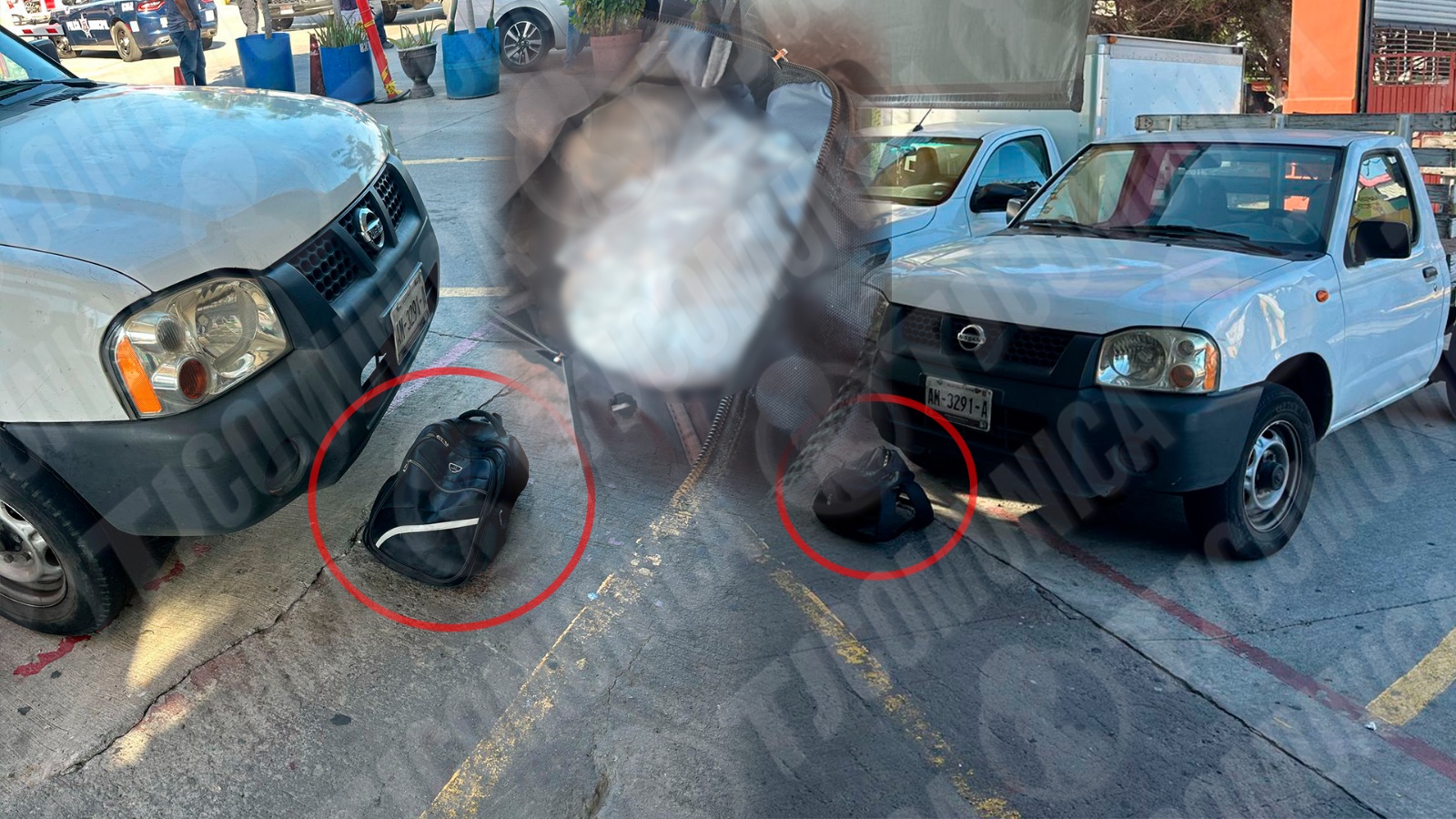 Abandonan mochila con siete kilos de cristal en el Mercado Hidalgo.