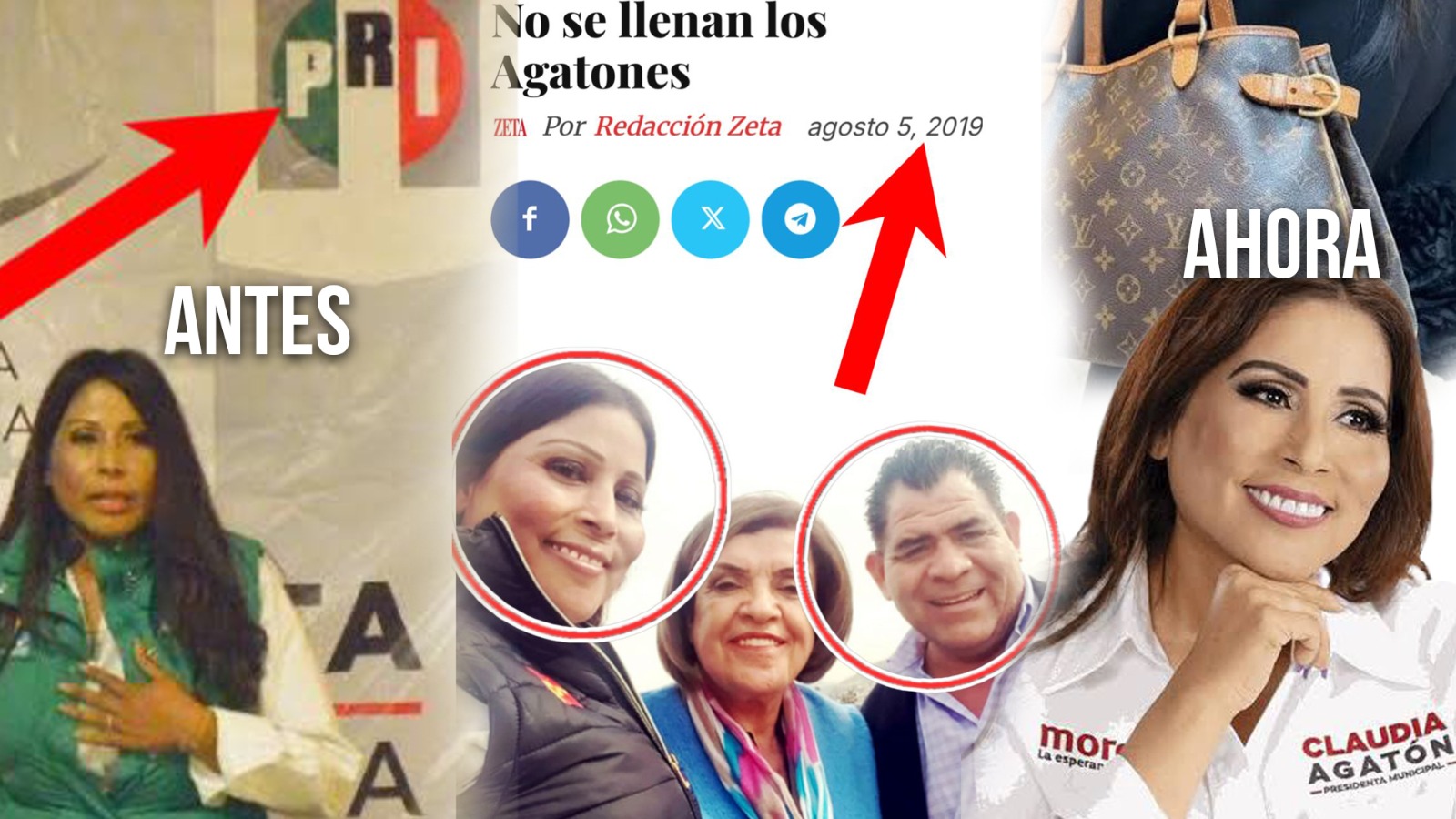 Sin llenadera los Agatones; una vida de corrupción, vivir del pueblo y de enriquecerse a costillas de el.