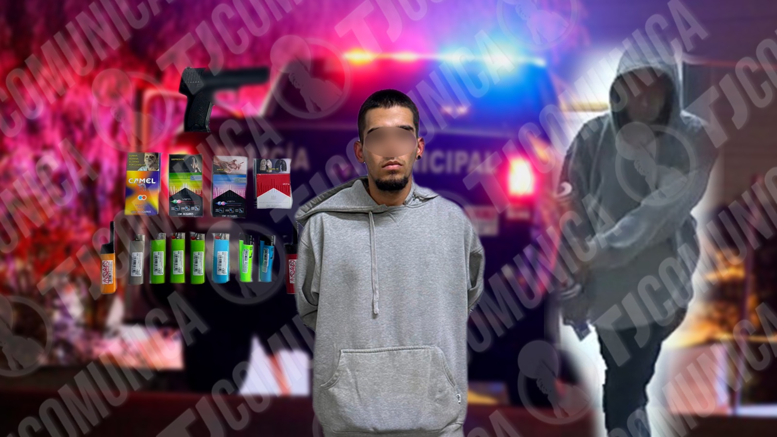 Cae “tirador” de la colonia Natura tras asaltar un Oxxo; robó cigarros y encendedores