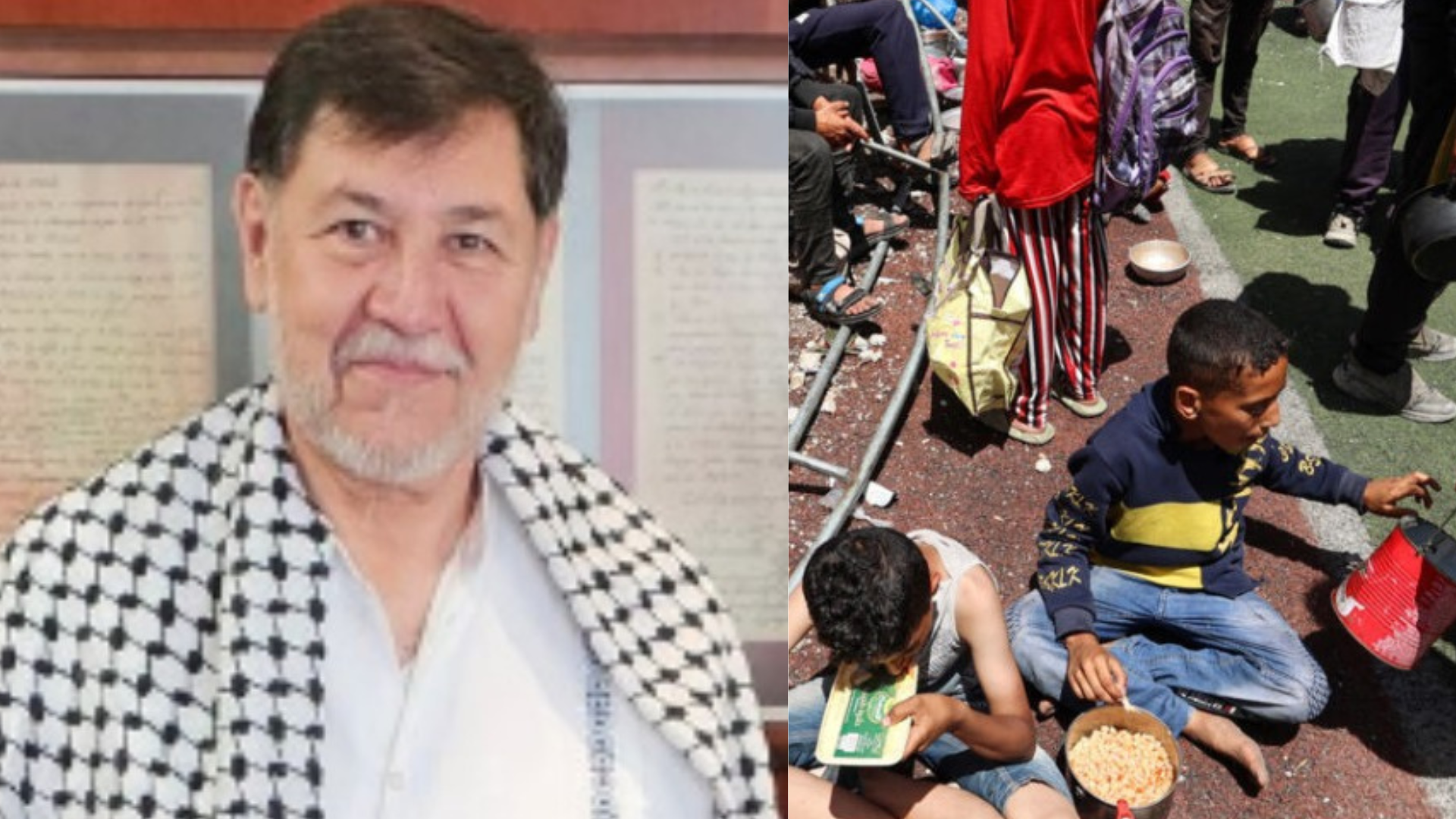 Noroña propone que México adopte a niños palestinos.