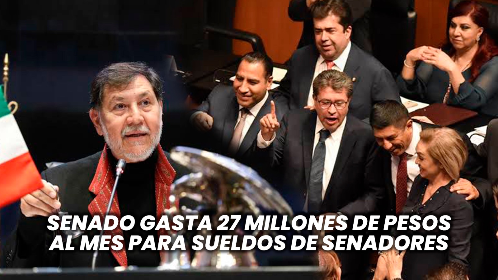Senado gasta más de 27 millones de pesos al mes en sueldos de senadores.