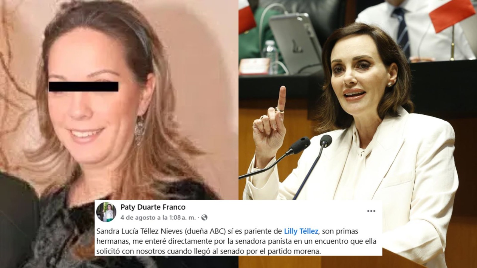 Protegida por Lilly Téllez? Padres de las víctimas de la Guardería ABC aseguran que Sandra Téllez es prima de la senadora panista.