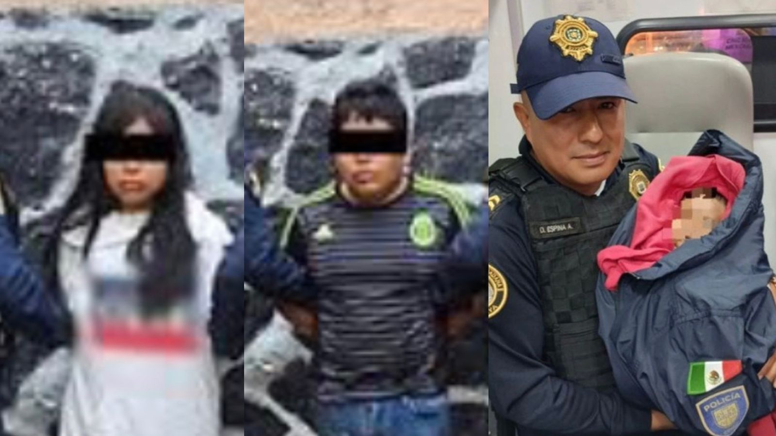 Abandonan a bebé sobre la banqueta en CDMX.