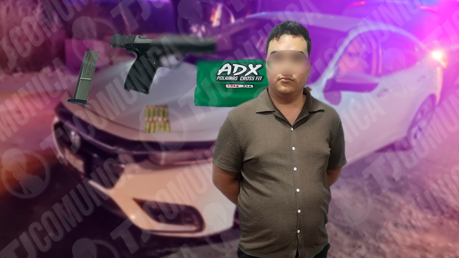 “Soy chofer de Uber y no sé de quién es esa arma”: Cae hombre armado en Cachanillas