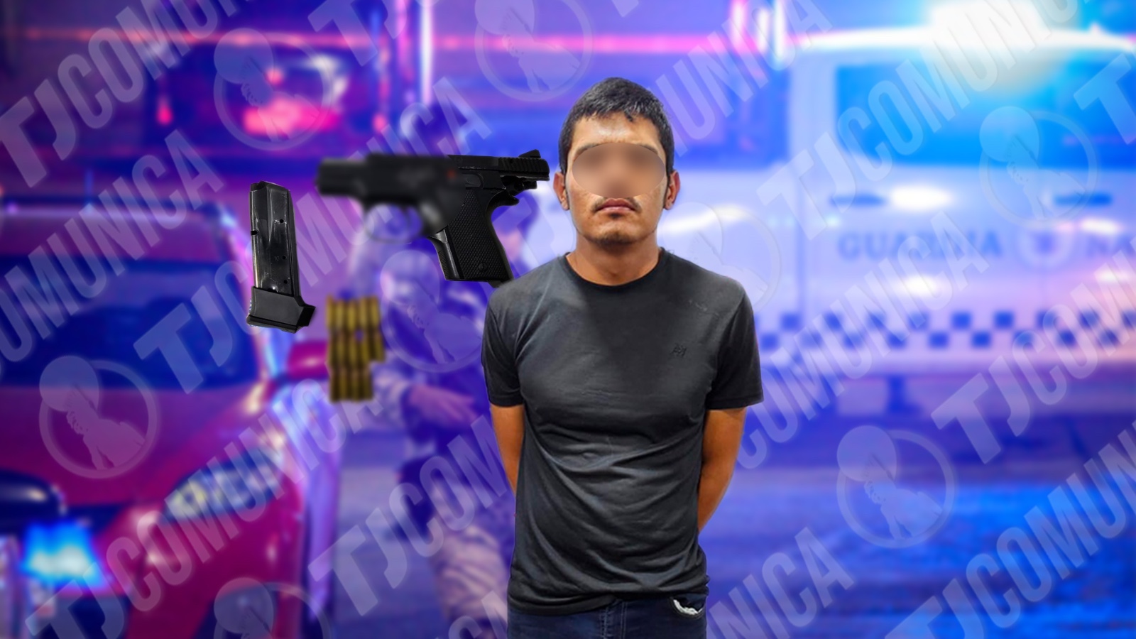 Detienen a hombre armado en la colonia Aeropuerto de Tijuana