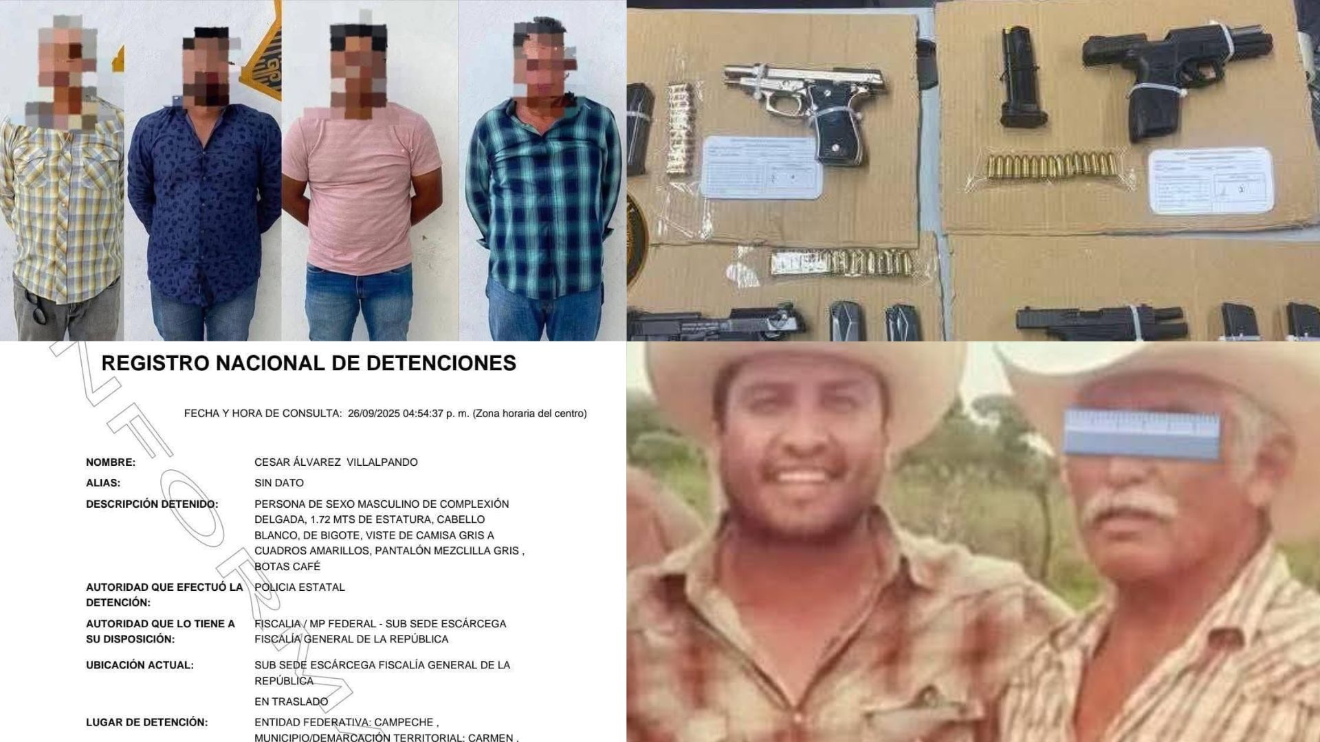 Detienen al papá de Julión Álvarez en Campeche