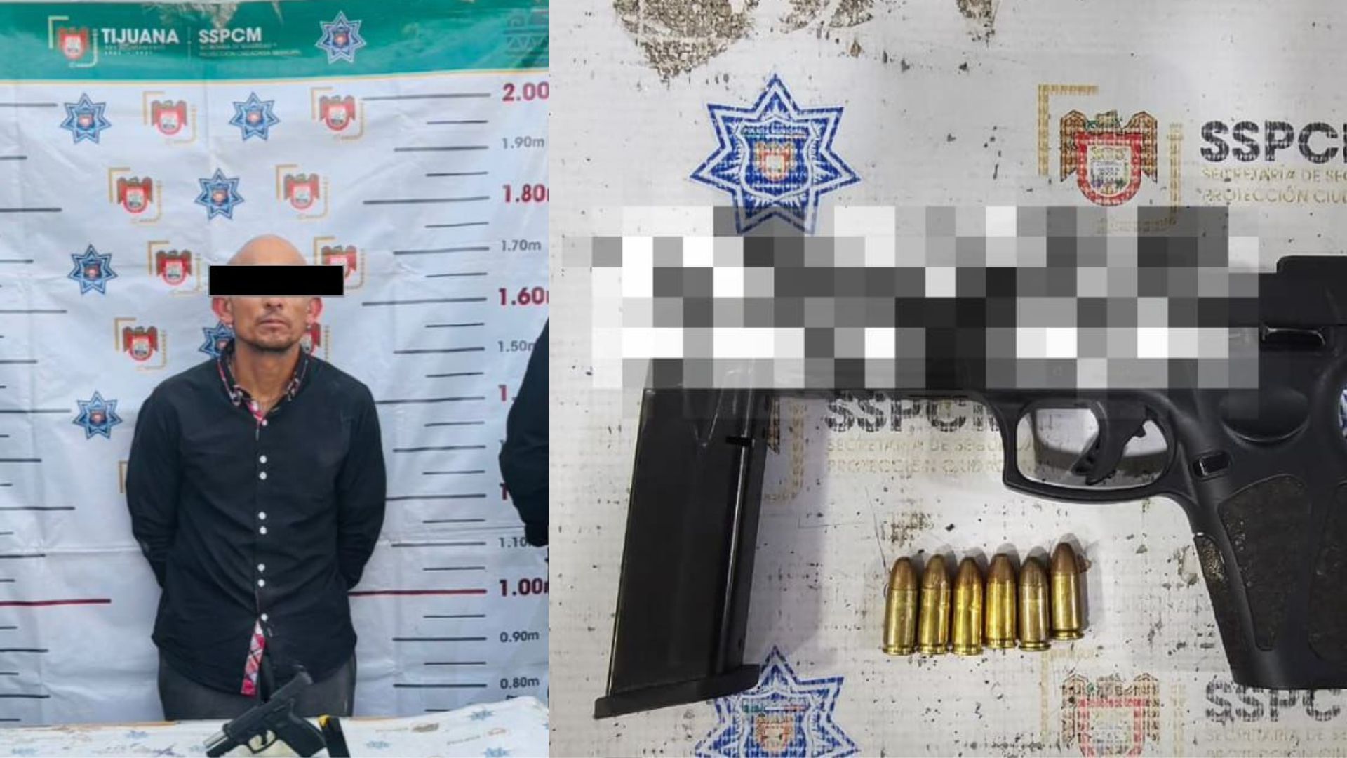 Detienen a hombre armado en Zona Centro