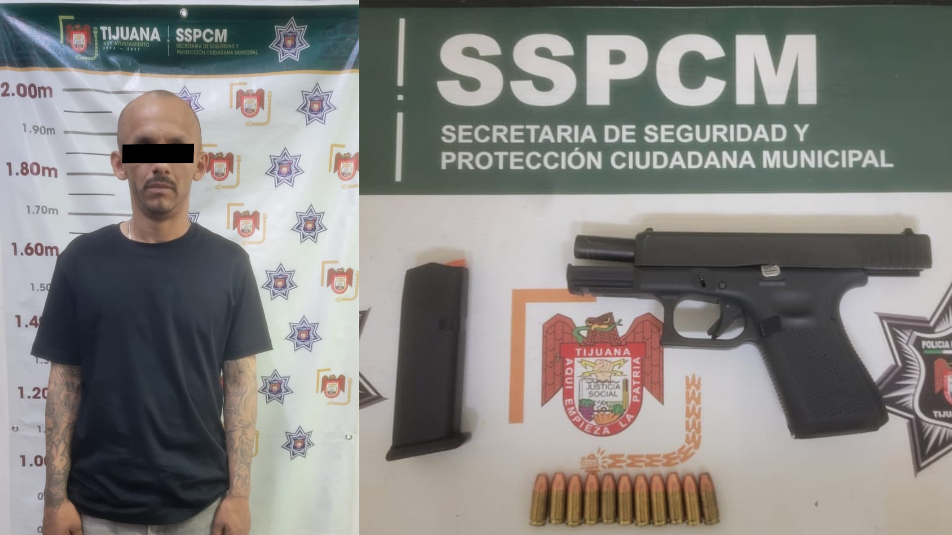 Detienen a hombre armado en Zona Norte de Tijuana