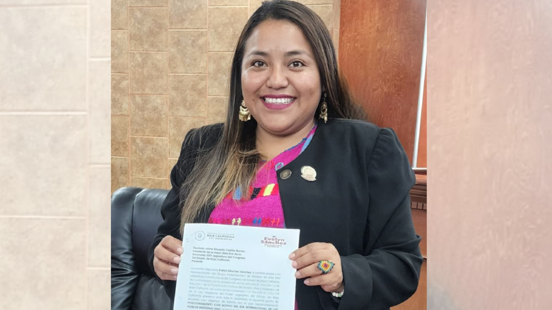 Diputada Evelyn Sánchez reafirma compromiso con la justicia y los derechos de los pueblos indígenas