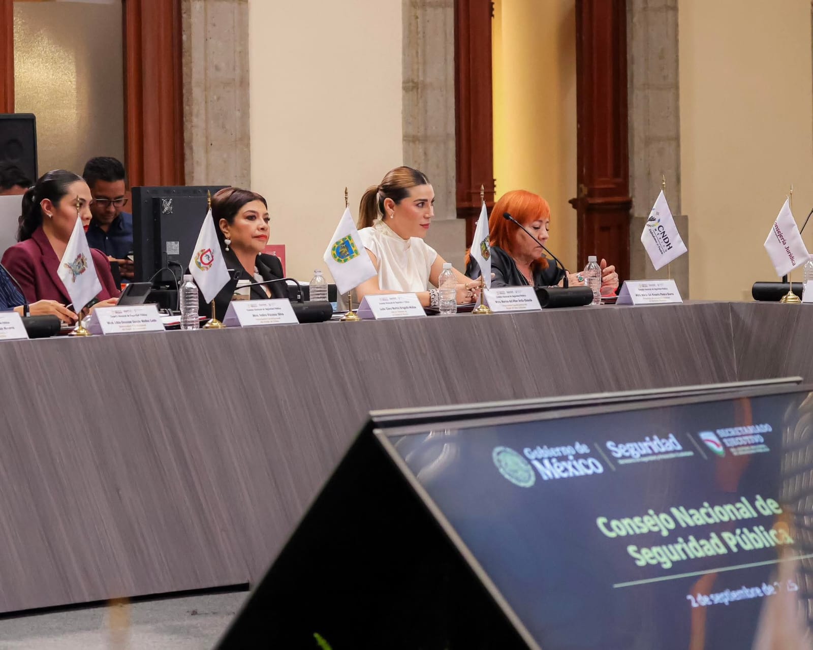 Gobernadora Marina del Pilar participa en el Consejo Nacional de Seguridad y resalta coordinación con la federación para fortalecer la paz