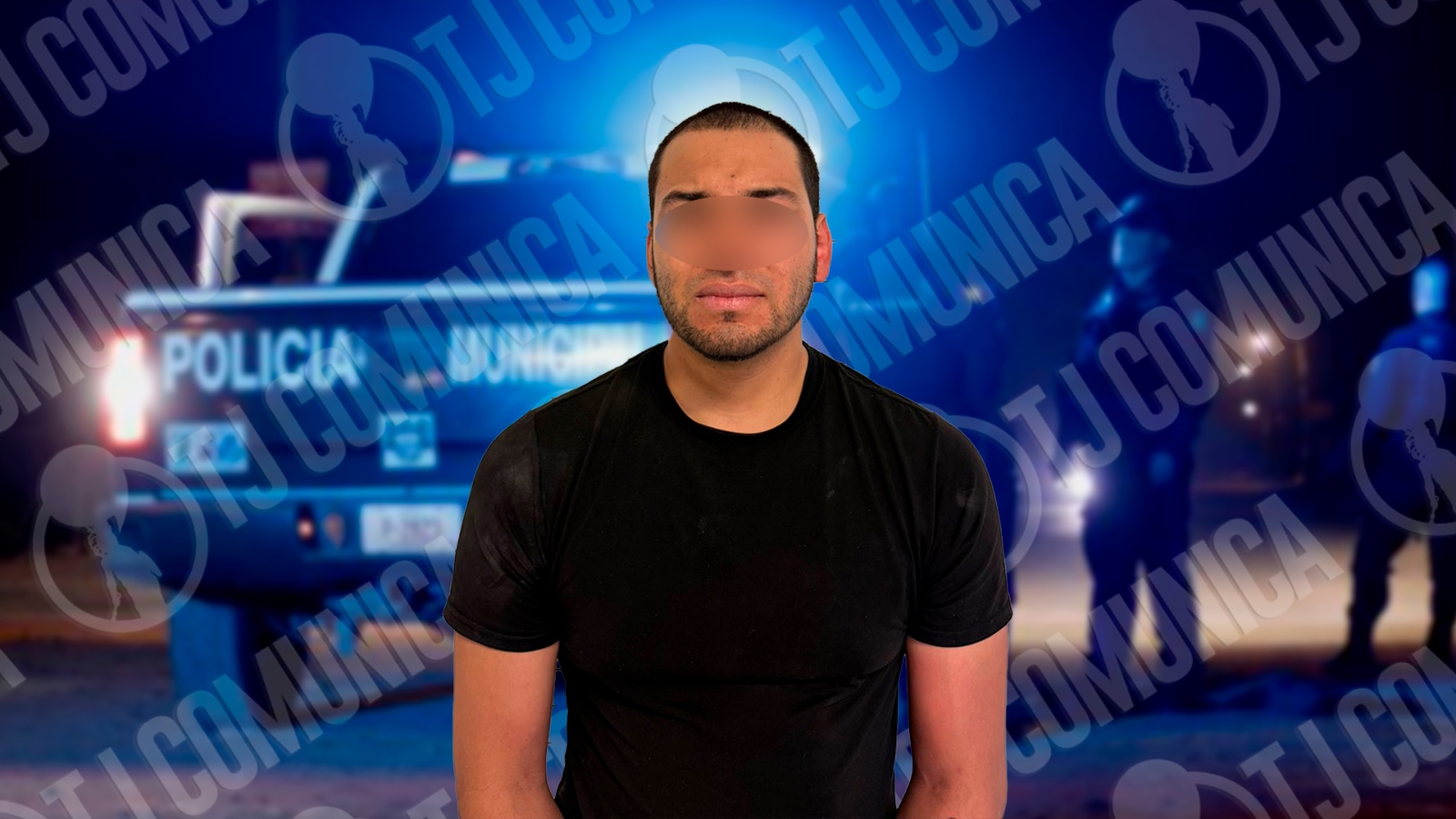 Por portación de arma de fuego, Municipal detiene a sujeto frente a jardín de niños en Tijuana.