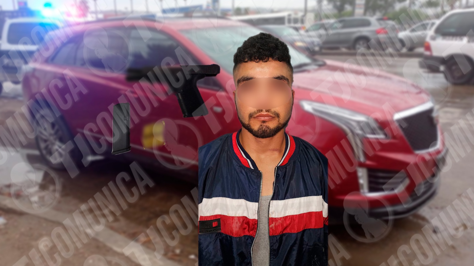 Cae sicario con vehículo robado