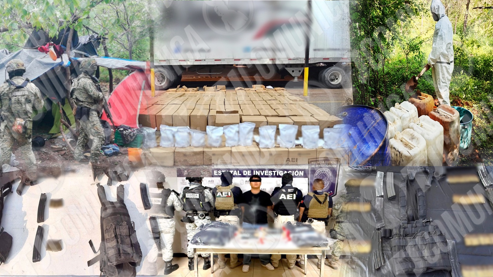 Operativos de seguridad dejan rescates, detenciones y decomisos millonarios en todo México