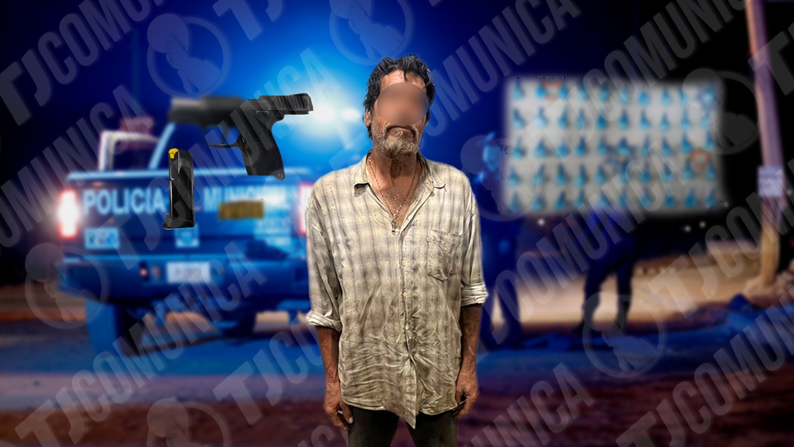 DETIENEN A HOMBRE ARMADO CON CRISTAL EN LA SÁNCHEZ TABOADA