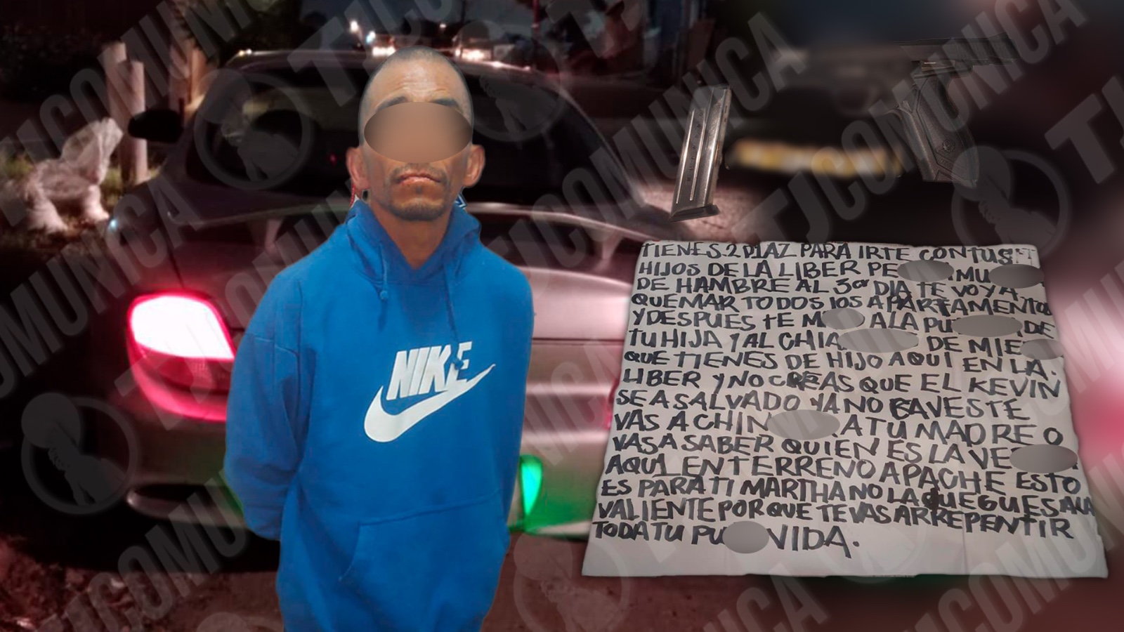 Caen dos por amenazar de muerte a un sujeto en la Liber