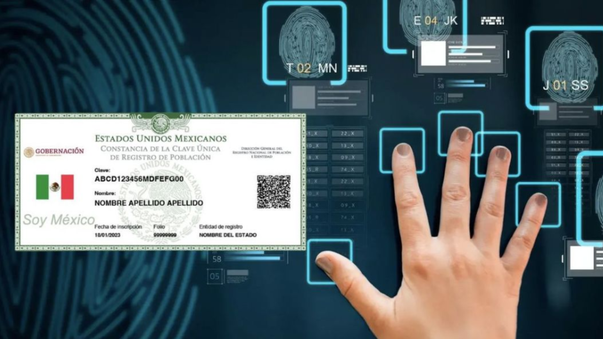 CURP biométrica será oficial a partir de octubre