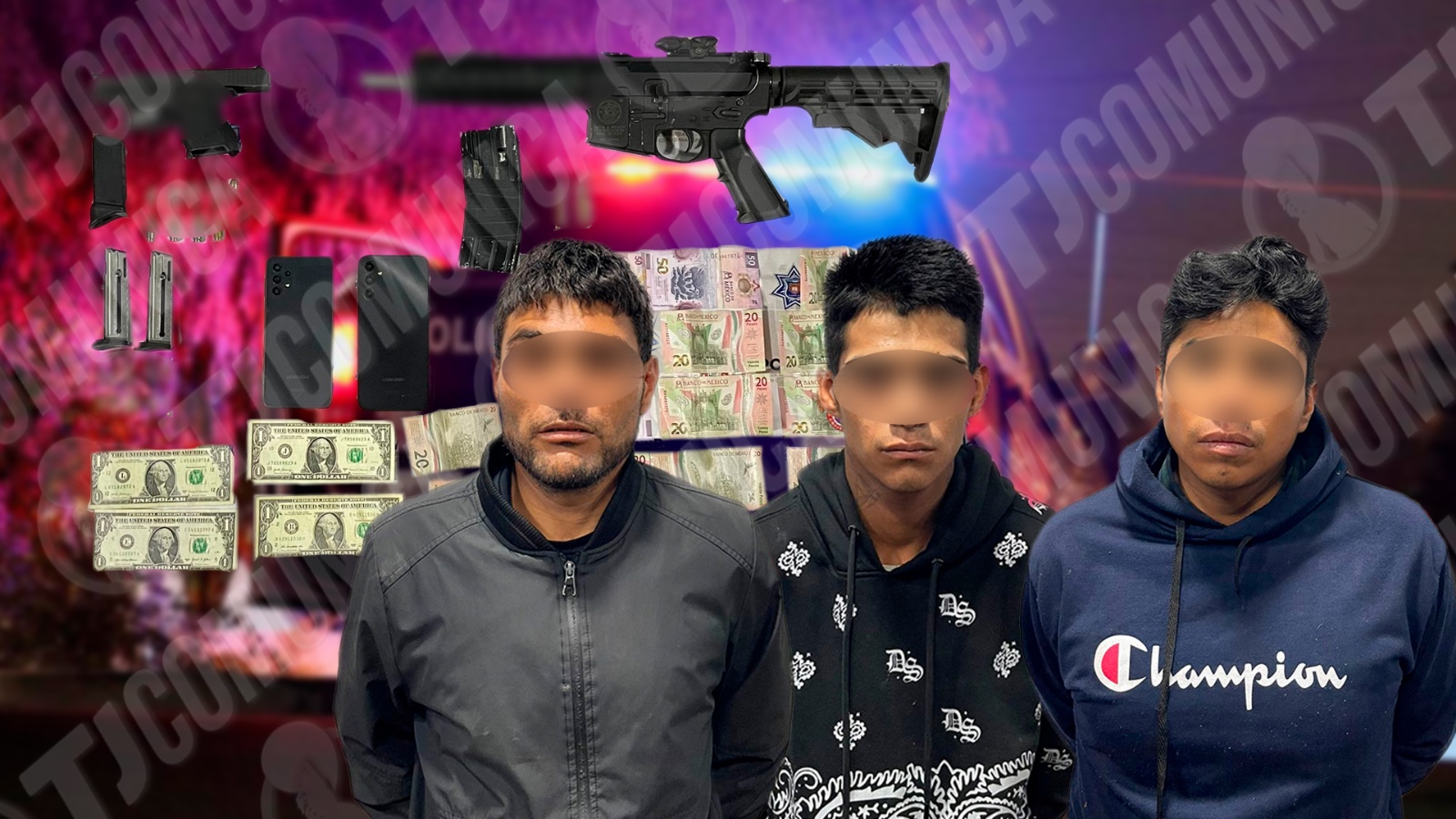 ¡Por 450 pesos!, tres hombres terminan arrestados tras violento asalto