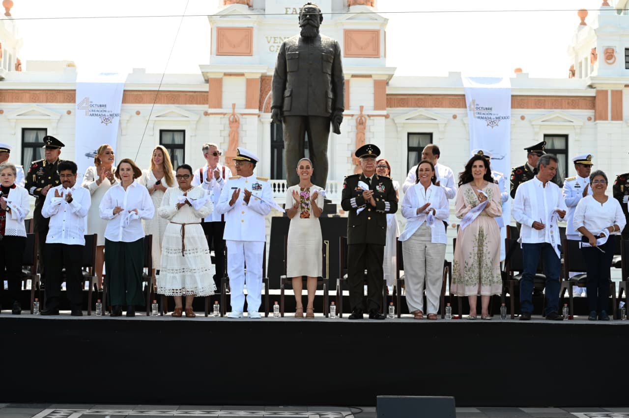La soberanía se conquista, se protege y se defiende día tras días: Presidenta Claudia Sheinbaum en el 204 aniversario de la armada de México