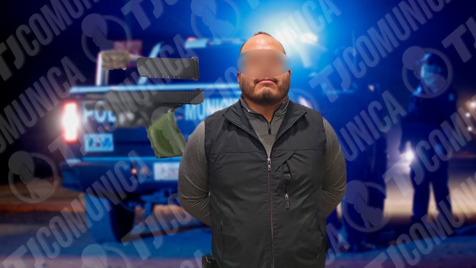 Detienen a guardia de seguridad tras riña y portación ilegal de arma de fuego