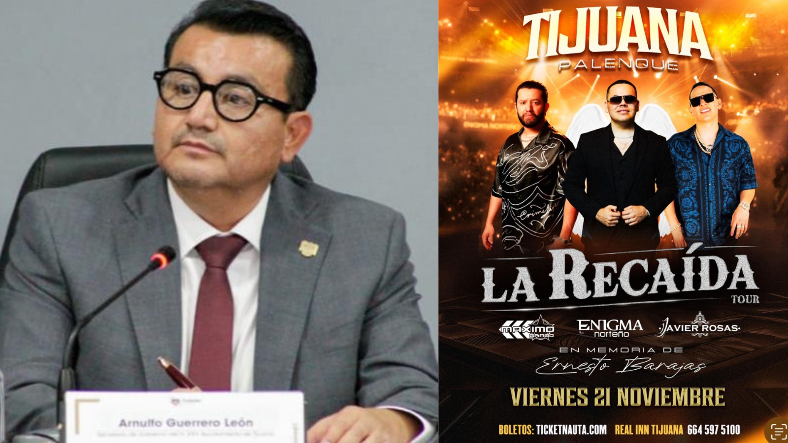 Gobierno Municipal de Tijuana confirma que no existe permiso para la presentación del grupo “La Recaída”