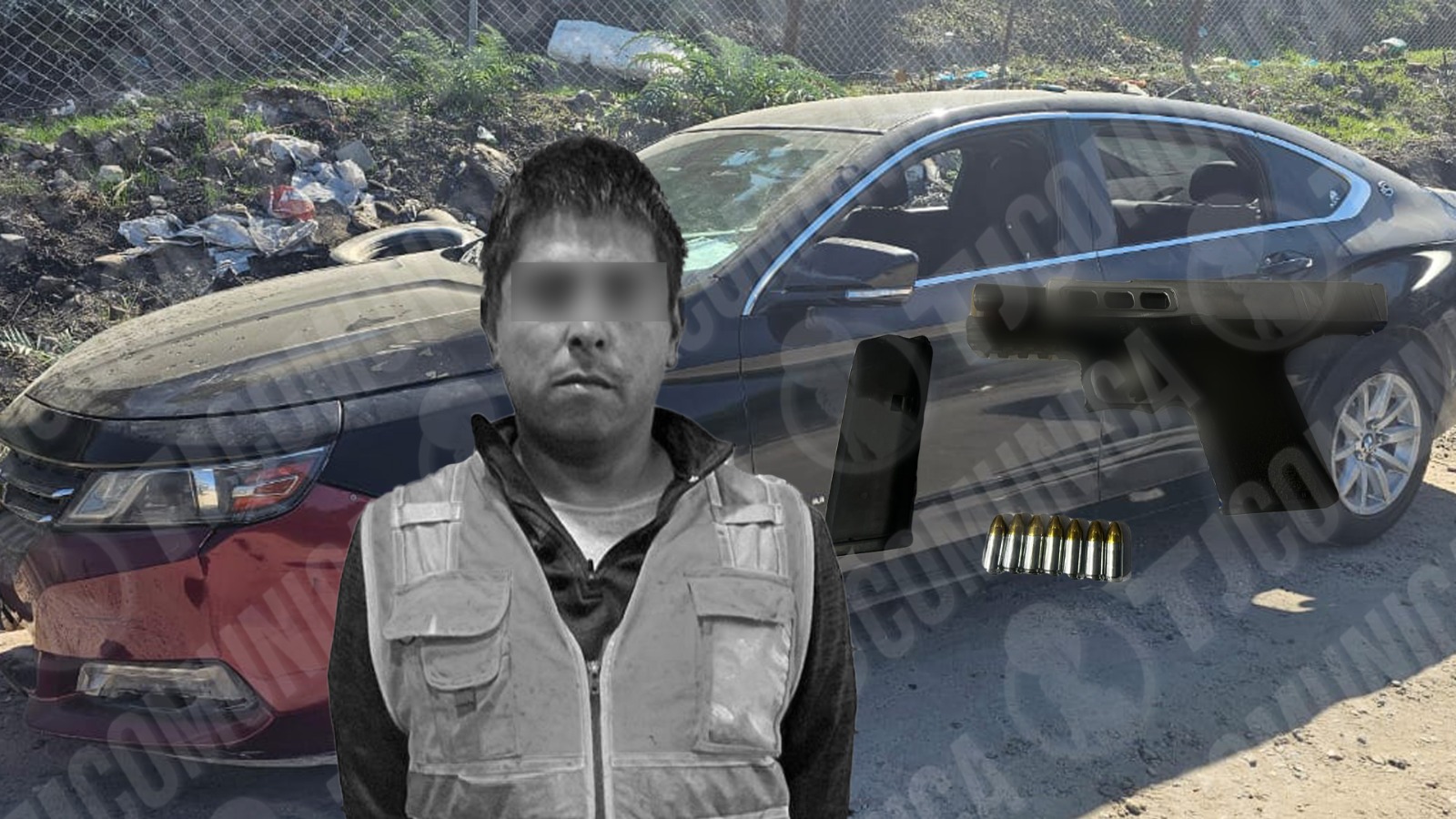 “El arma es para mi protección”, confesó tras ser detenido por la Policía Municipal de Tijuana