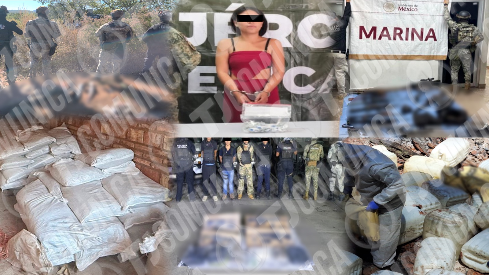 Operativos masivos dejan armas, drogas y decenas detenidos