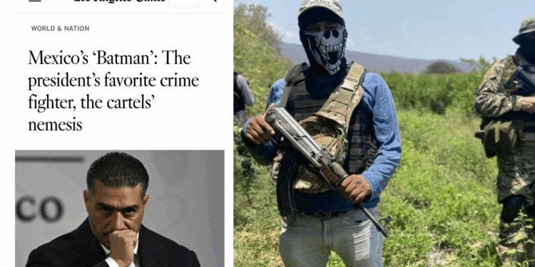“Batman de México, el favorito de la presidenta para combatir la inseguridad, el némesis de los cárteles”, así nombró Los Angeles Times a Omar Harfuch