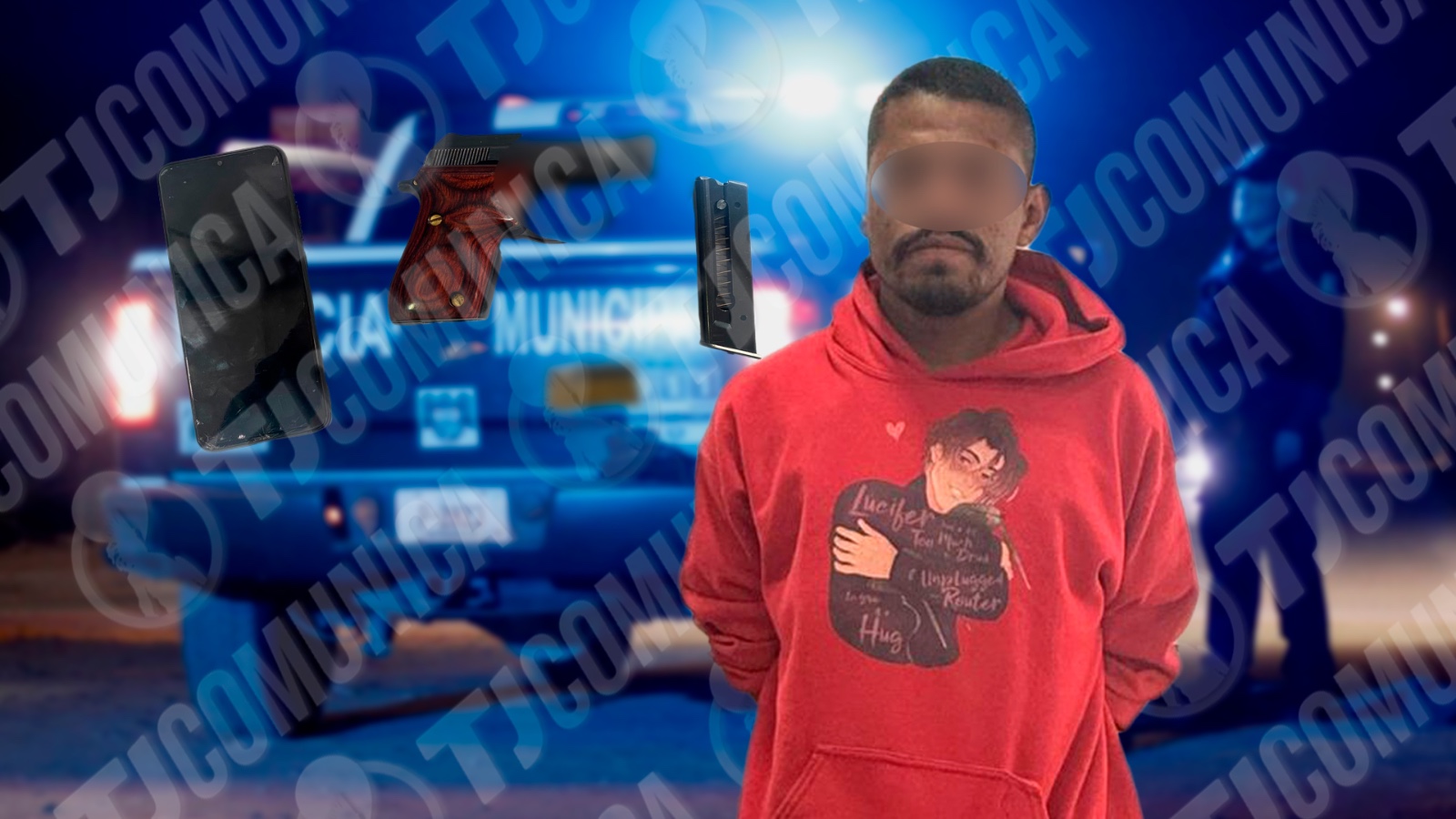 Detienen a hombre armado tras asaltar a joven en Lomas Residencial