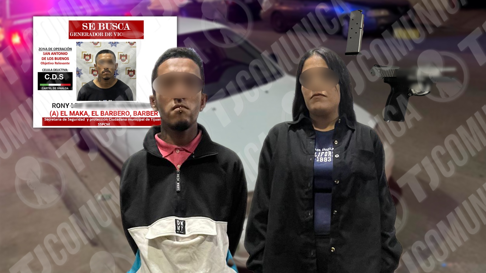 Cae pareja de “fichitas” de la zona San Antonio de los Buenos; “El Barber” era buscado por las autoridades