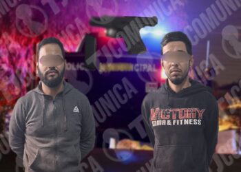 Cae pareja armada con pistola Glock en Tijuana