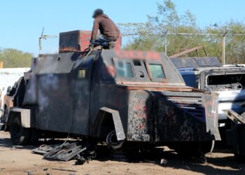 FGR LLEVA A CABO LA DESTRUCCIÓN DE 22 VEHÍCULOS CON BLINDAJE ARTESANAL