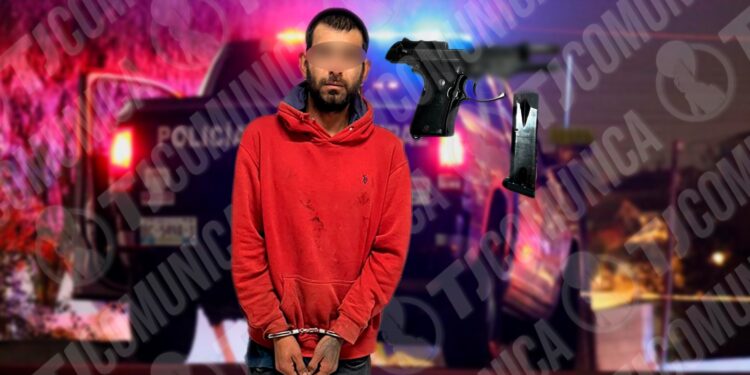 Cae hombre con escuadra en la colonia Cañón de la Raza