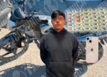 Policía Municipal de Tijuana atora a rata en la colonia Pedregal, quien aseguró que: “El ‘Negro’ me invitó a robar”