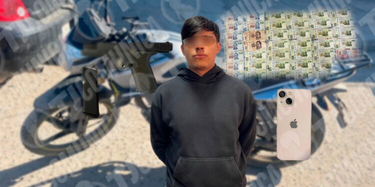 Policía Municipal de Tijuana atora a rata en la colonia Pedregal, quien aseguró que: “El ‘Negro’ me invitó a robar”