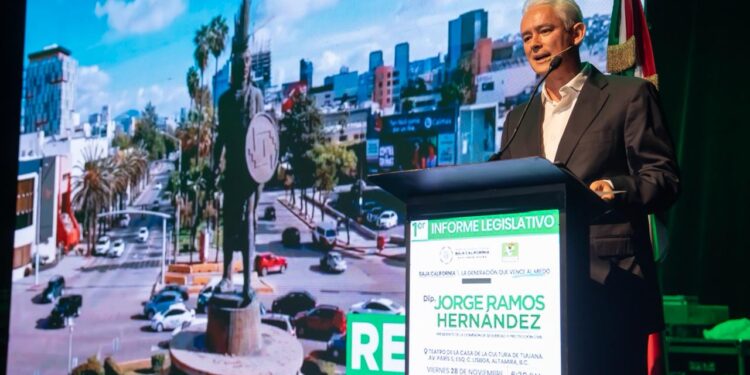 ”La seguridad es su causa”, afirma Jorge Ramos al rendir su Primer Informe Legislativo