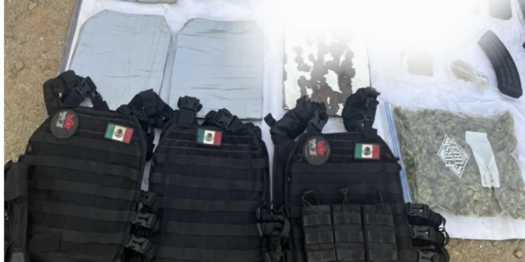 GRUPO DE COORDINACIÓN BC ASEGURA ARSENAL EN TECATE