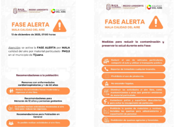 Activan fase de alerta por mala calidad del aire en Tijuana